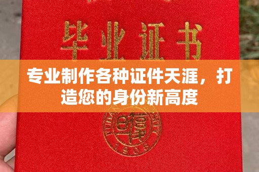 海原专业制作各种证件天涯，打造您的身份新高度
